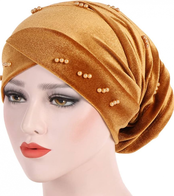 Topi Turban dengan Detail Lipit